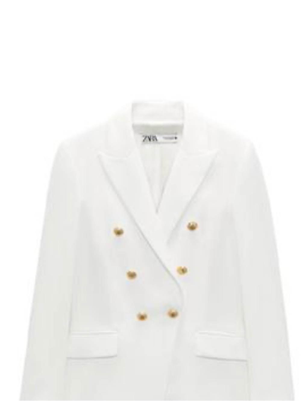 ZARA TAILORED BLAZER WITH GOLD BUTTONS